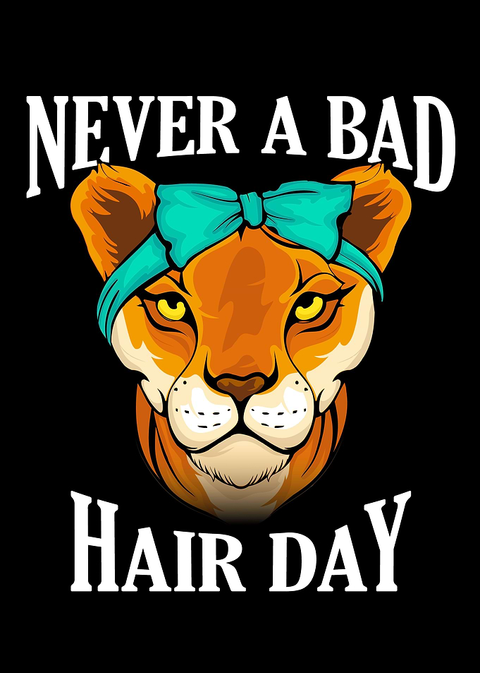 Never A Bad Hair Day Lion