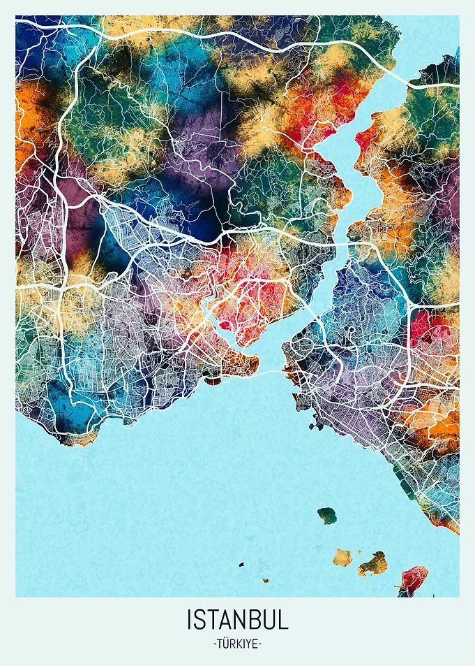 Istanbul Turkey Map