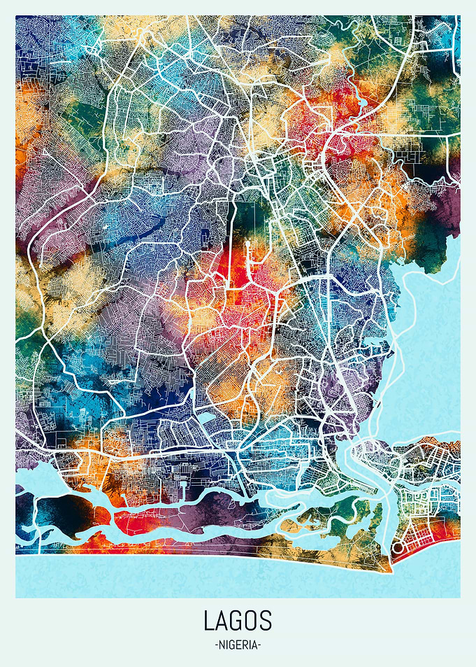 Lagos Nigeria Map