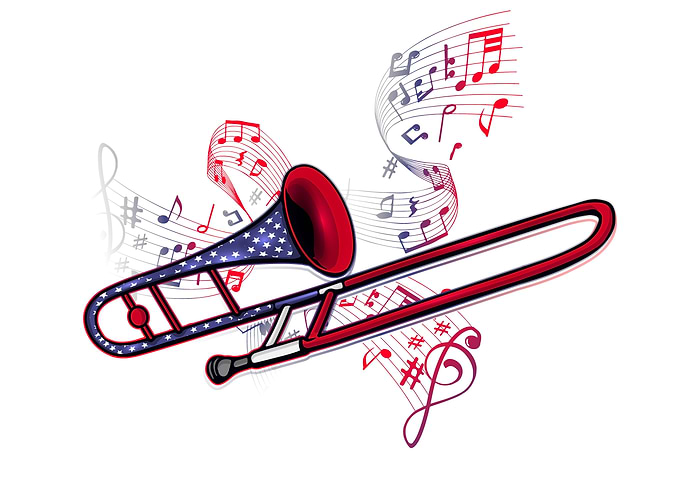 Trombone 4th Of July USA