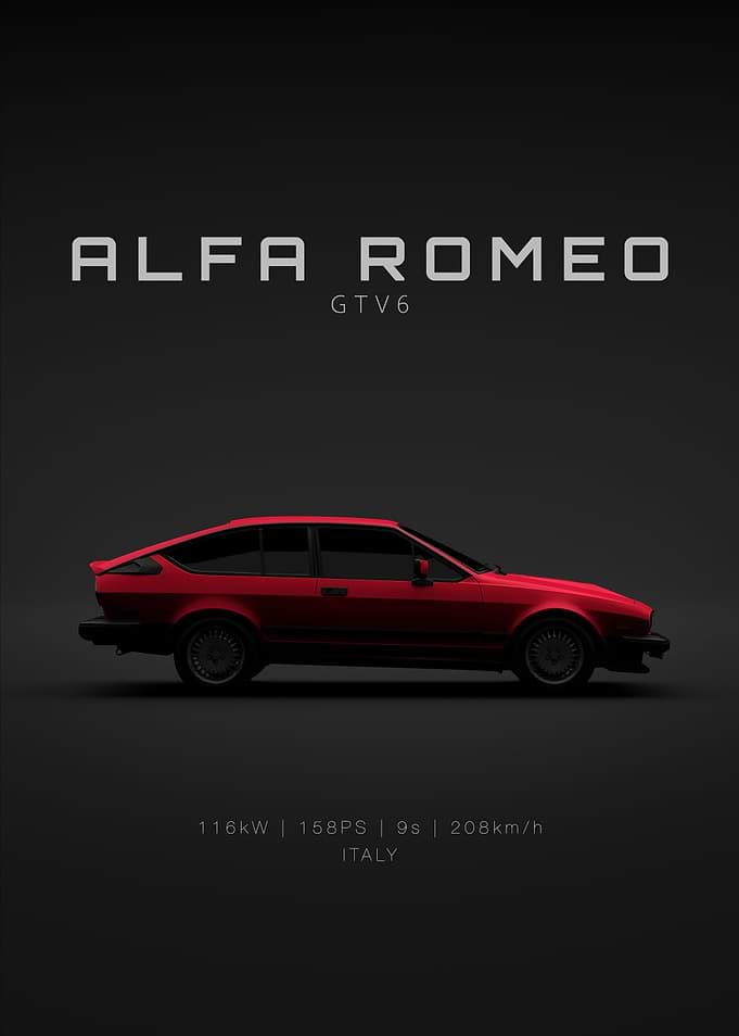 Alfa Romeo GTV6 Red Specs