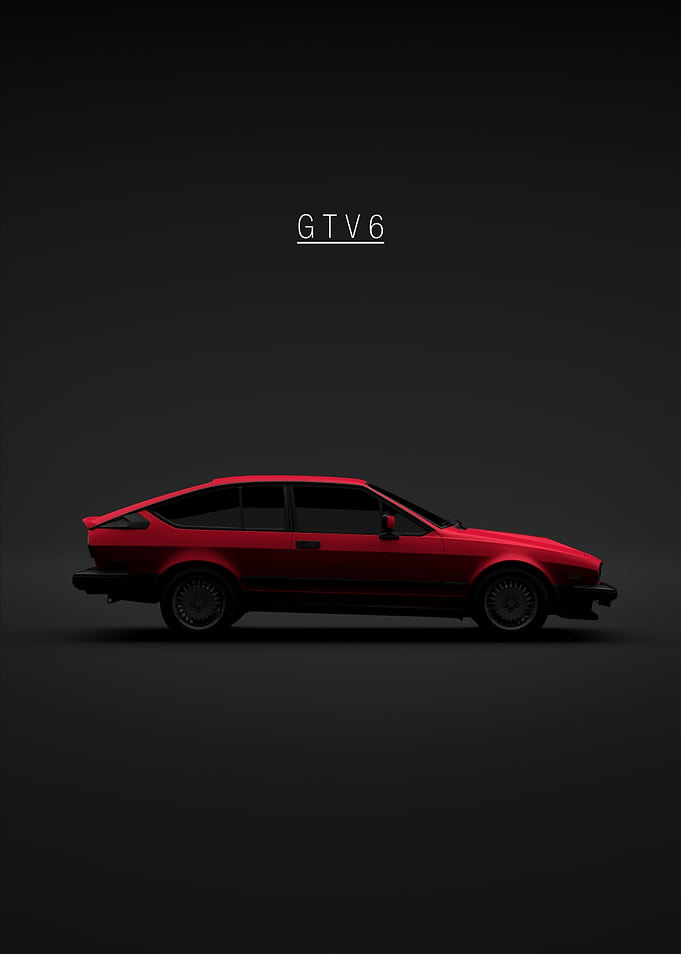 Alfa Romeo GTV6 Red 1986