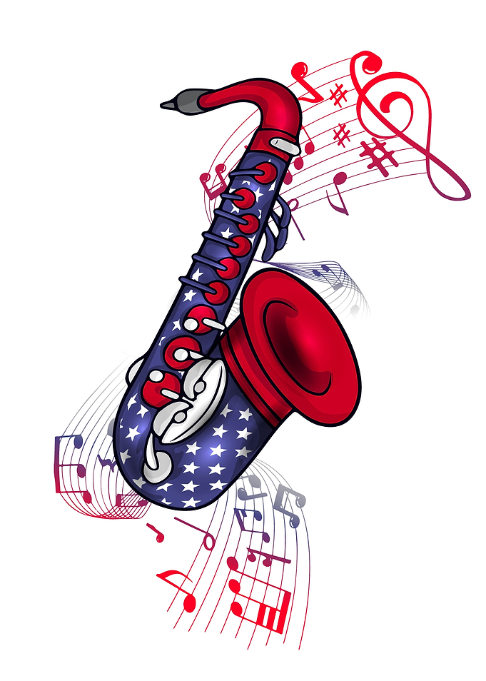 Saxophone 4th Of July USA