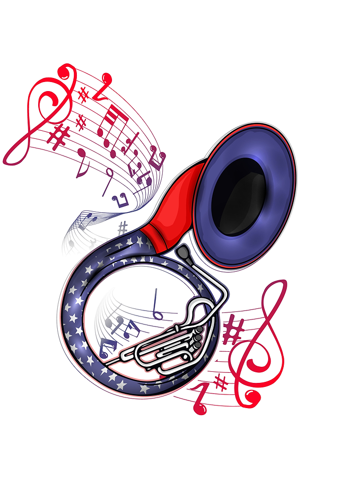 Sousaphone 4th Of July USA