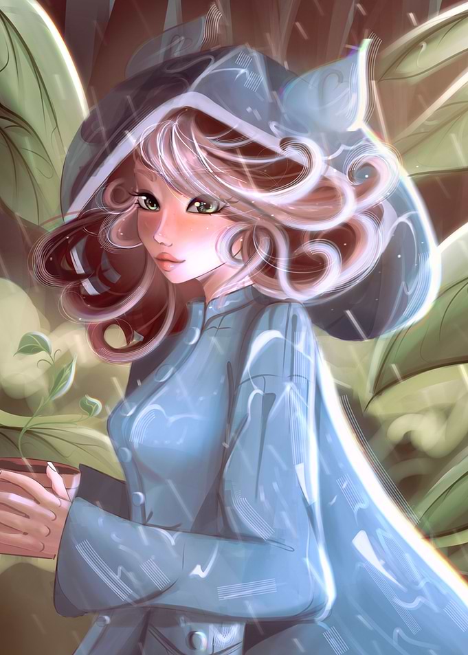 Rainy Leaf