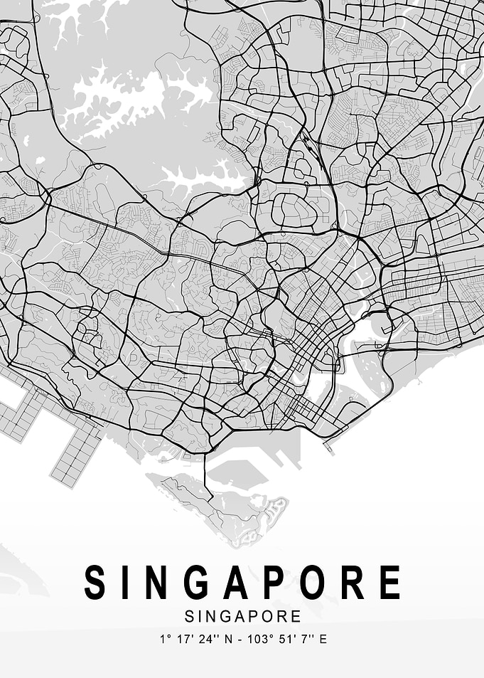 Singapore Light Map