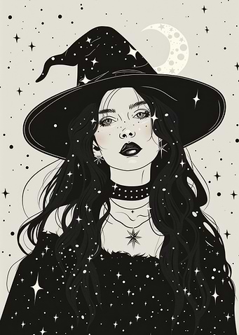 Celestial Wiccan Witch
