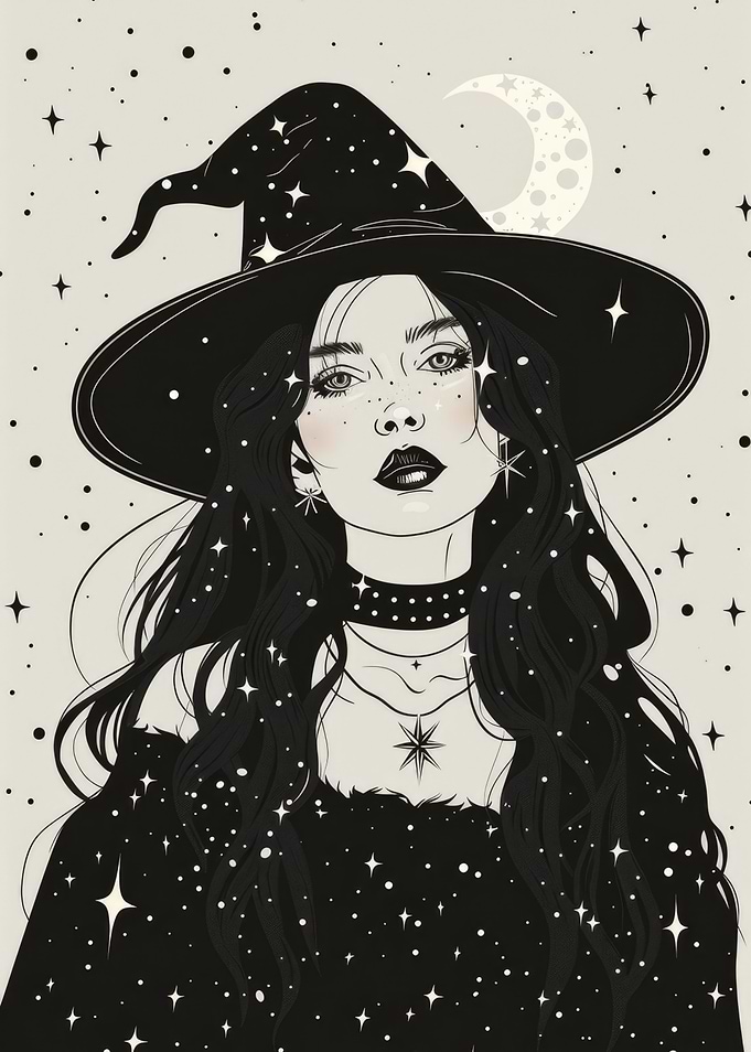 Celestial Wiccan Witch