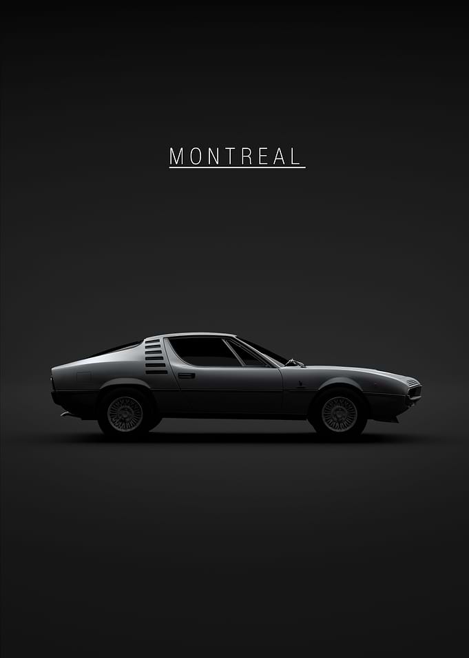 Grey Alfa Romeo Montreal