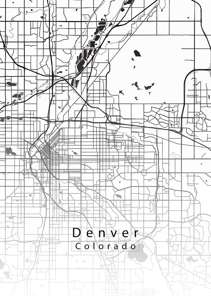 Denver Colorado City Map