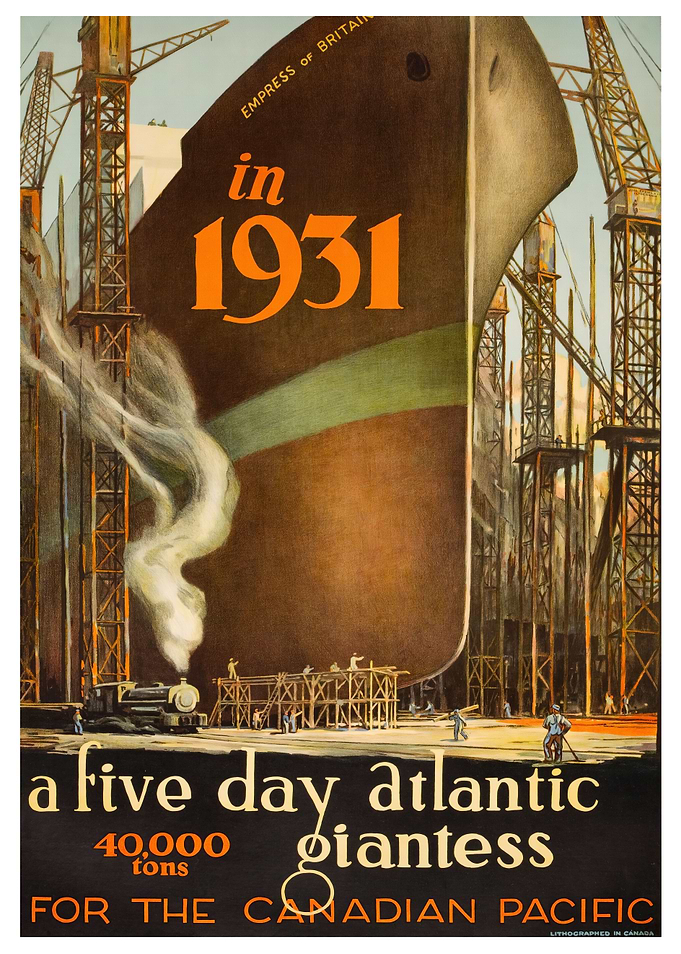 1931 Ocean Liner Launch