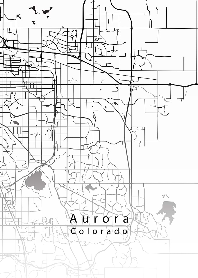 Aurora Colorado City Map