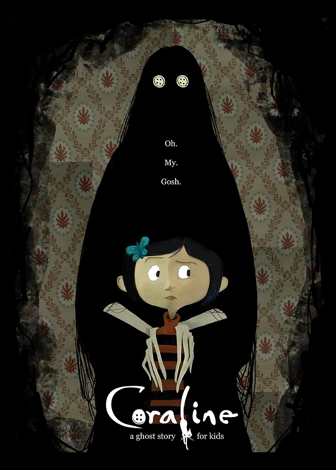 Coraline Silhouette Poster