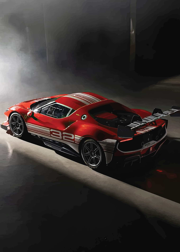 AESTHETIC FERRARI POSTER