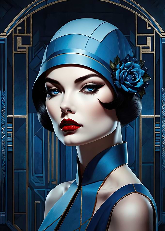 Art Deco Portrait Beauty