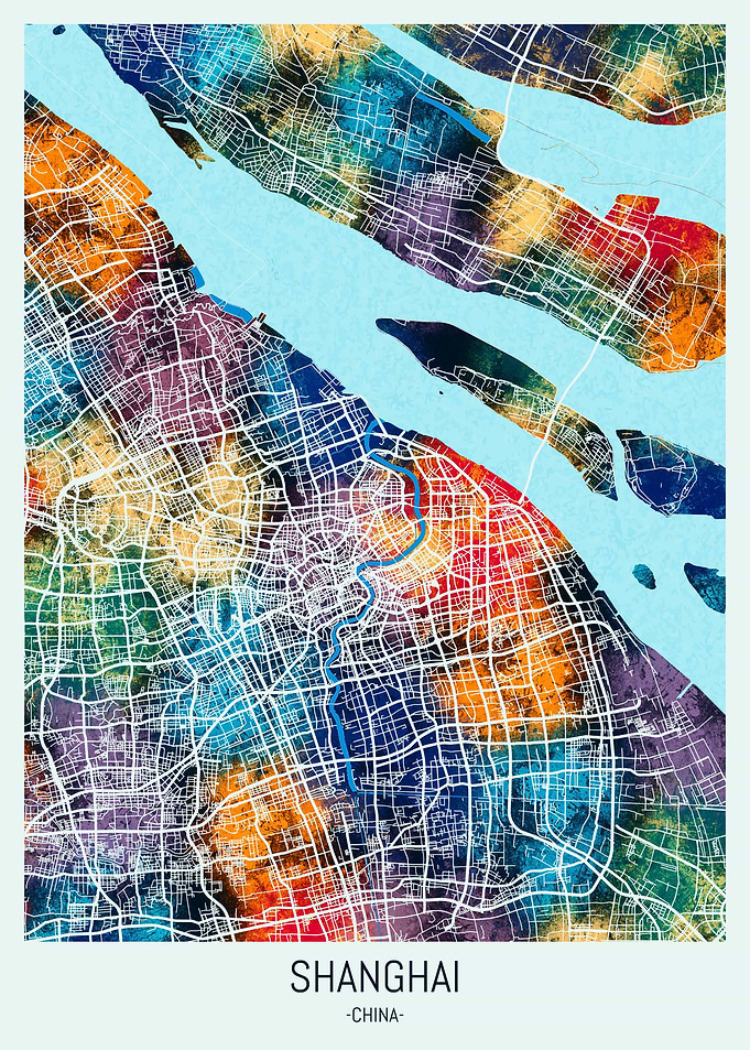 Shanghai China Map