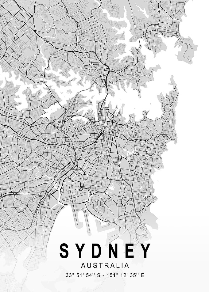 Sydney Light Map