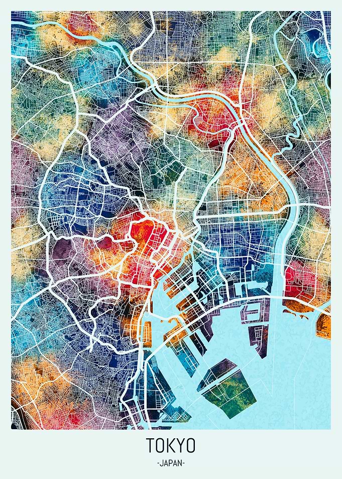 Tokyo Japan Map
