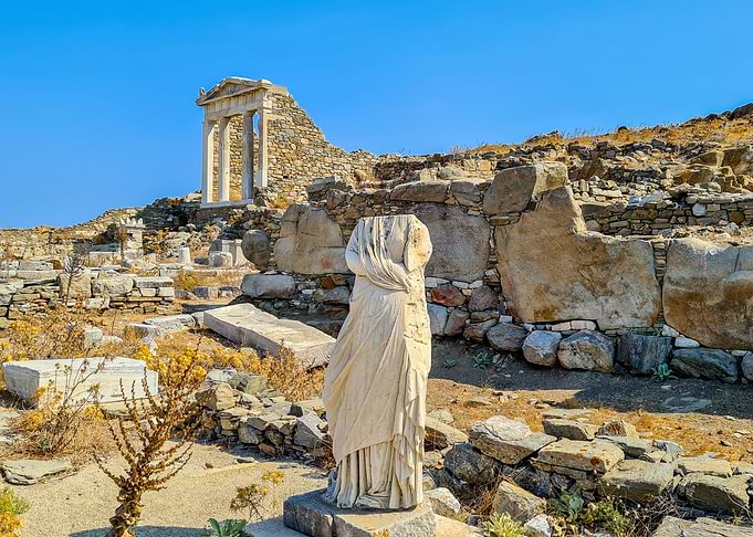 Delos Island on Cyclades