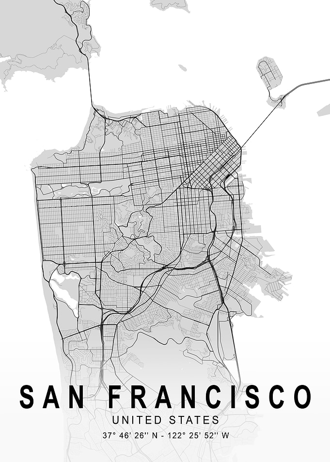 San Francisco Light Map