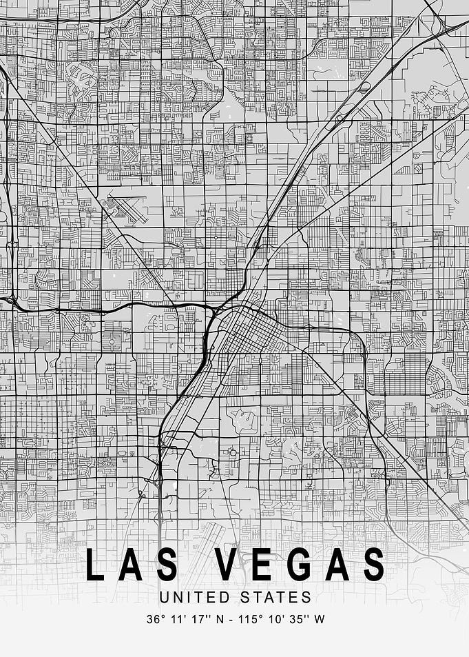 Las Vegas Light Map