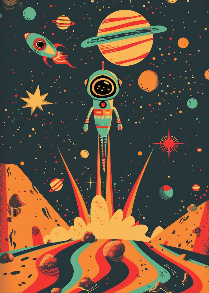 Retro Space Poster
