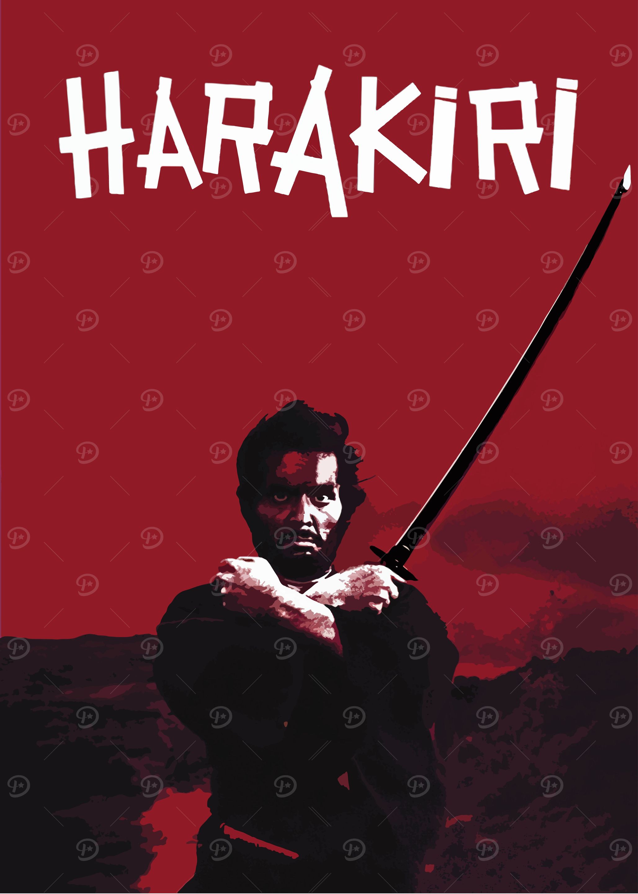 harakiri red minimalist