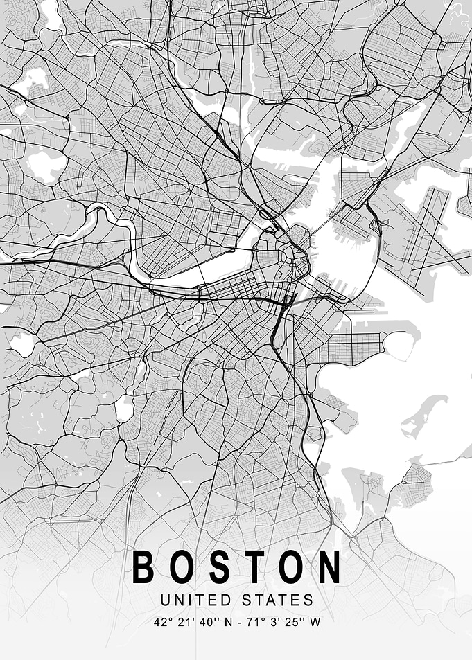 Boston Light Map