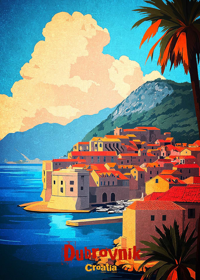 Dubrovnik Art Poster