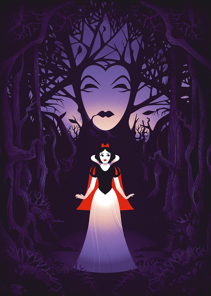 Snow White Dark Woods