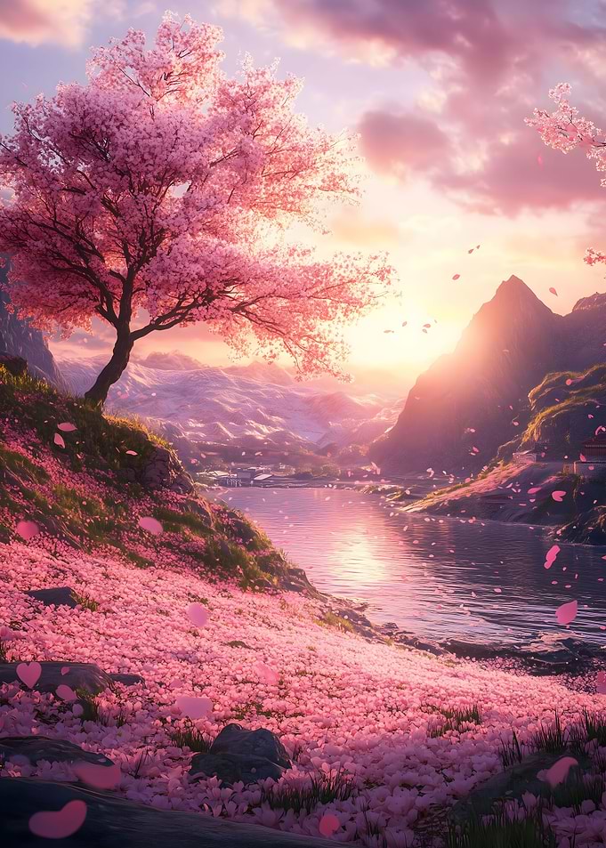Sakura Sunset Serenity