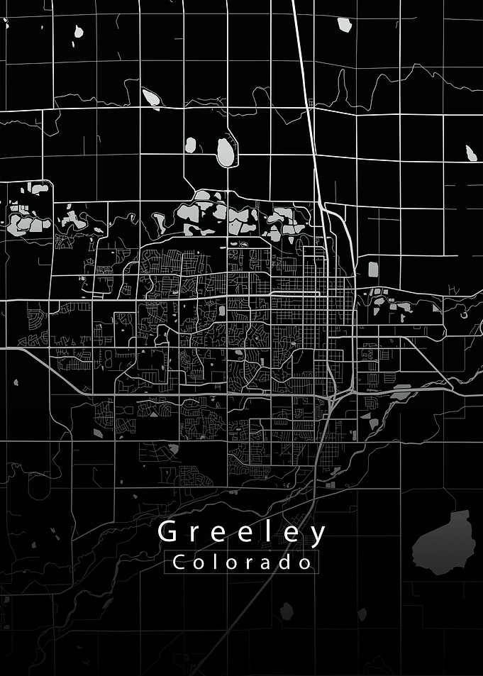 Greeley Colorado City Map