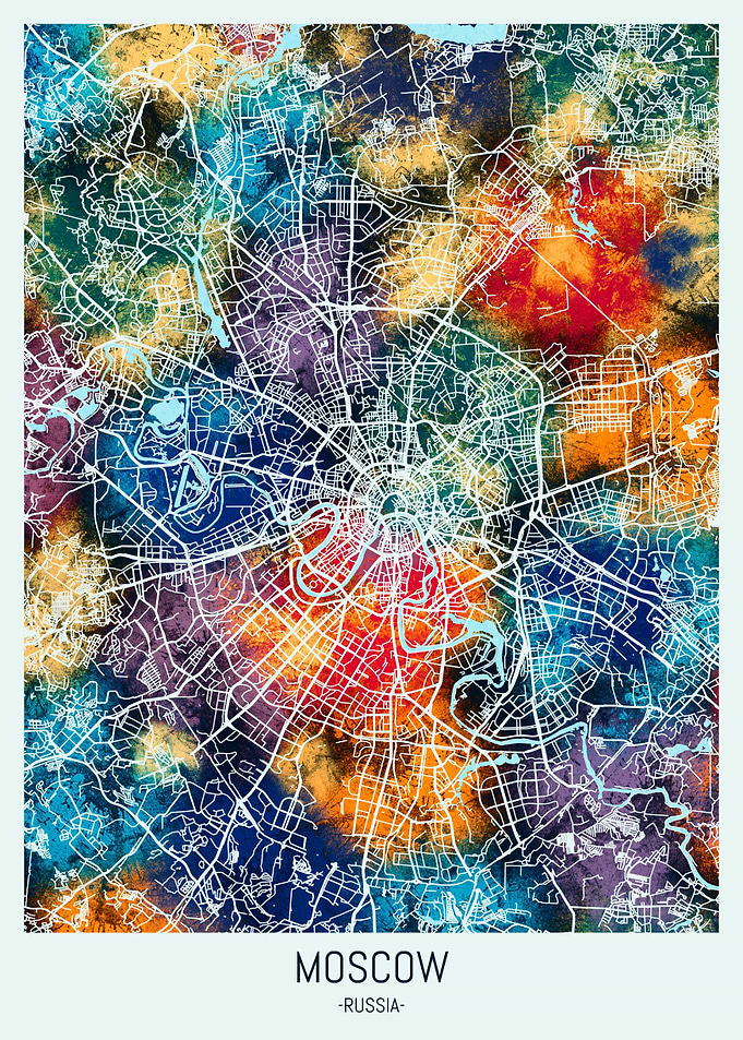 Moscow Russia Map