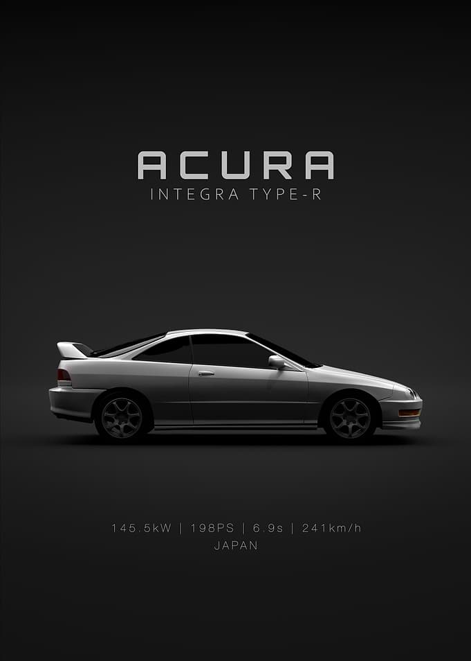 White Integra Type R Specs