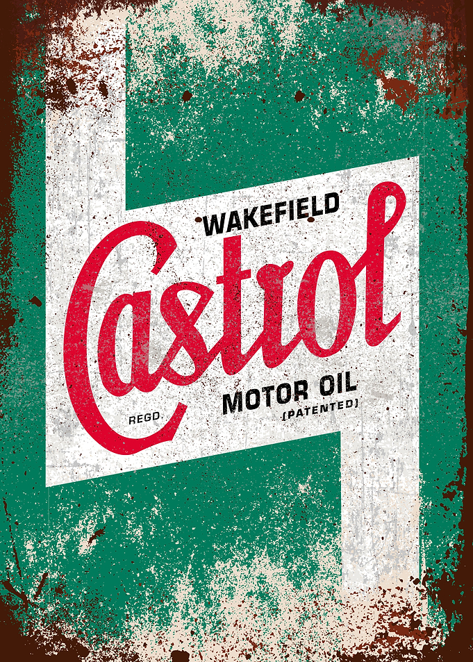 Castrol 1946 oil sign