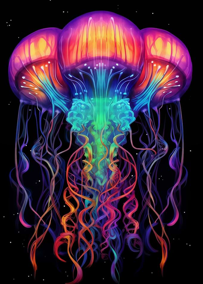Psychedelic Jellyfish No2
