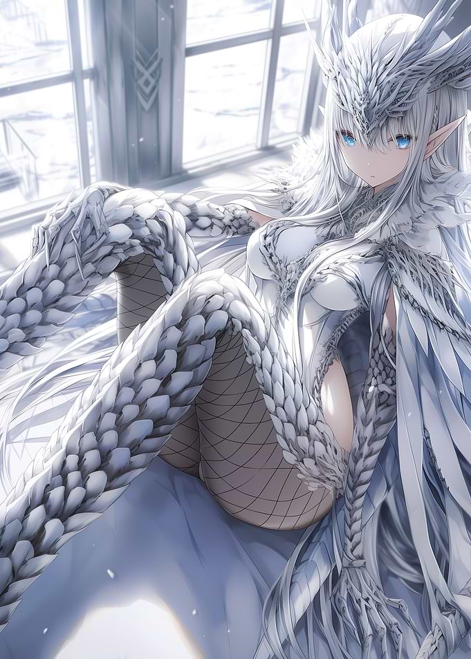 Anime Girl in Silver