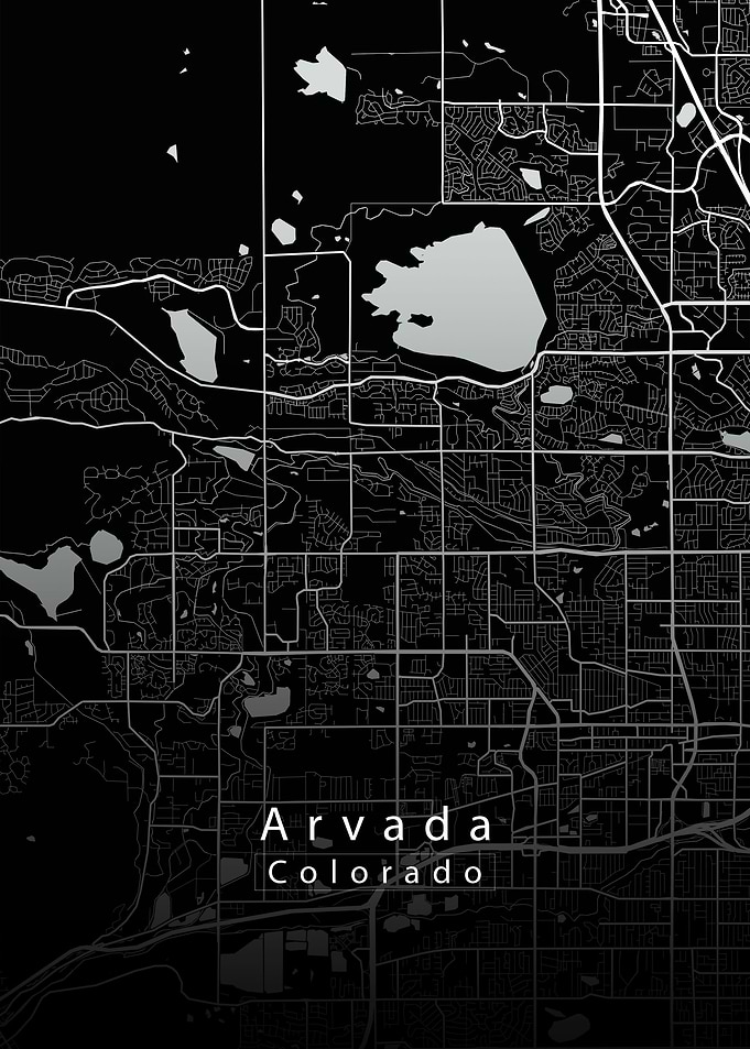 Arvada Colorado City Map