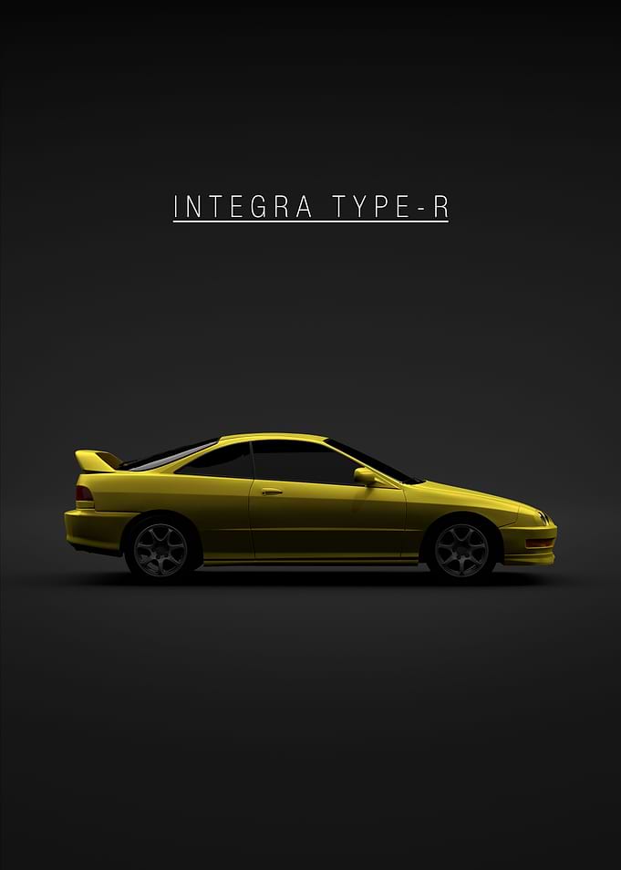 Yellow Integra Type R