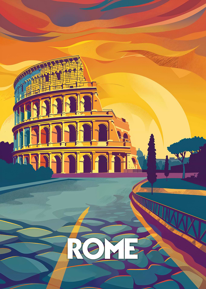 Colosseum at Sunset