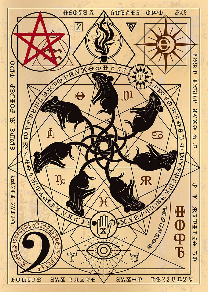 rat king alchemy parchment