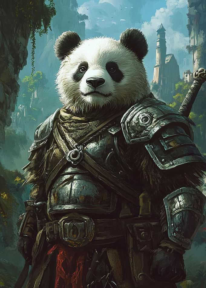 Heroic Panda Samurai