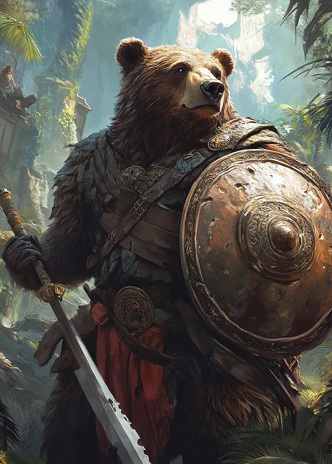 Heroic Bear Warrior