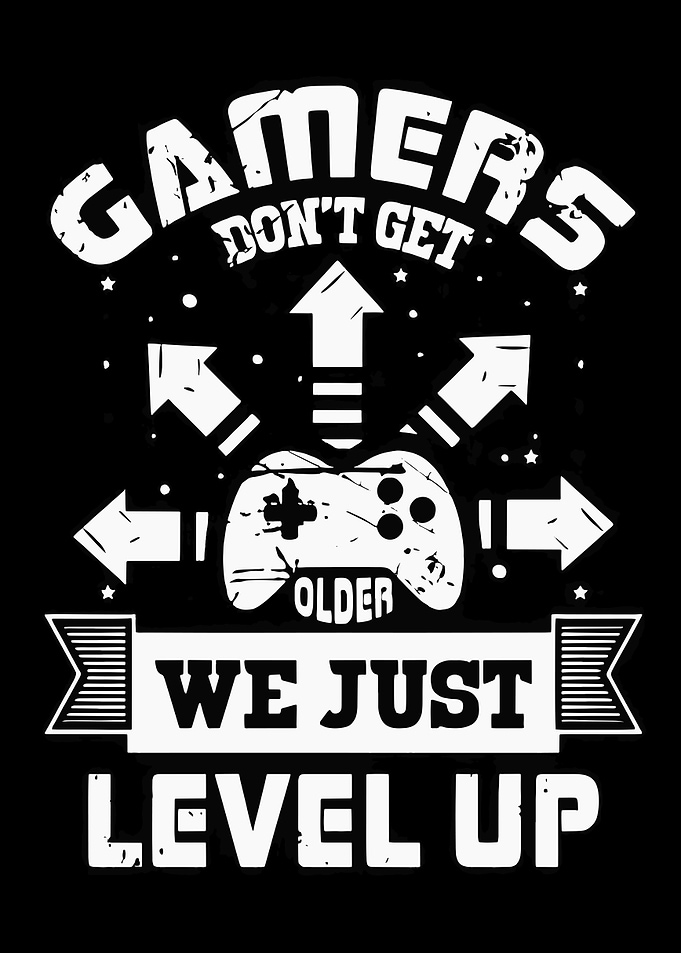 Old Gamer Typography