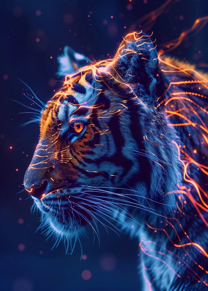 Detailed Tiger In Nature