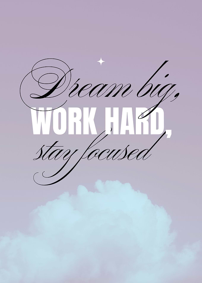 Dream Big Work Hard