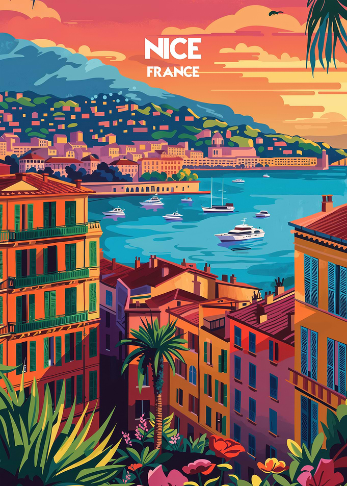 Sunset in Nice