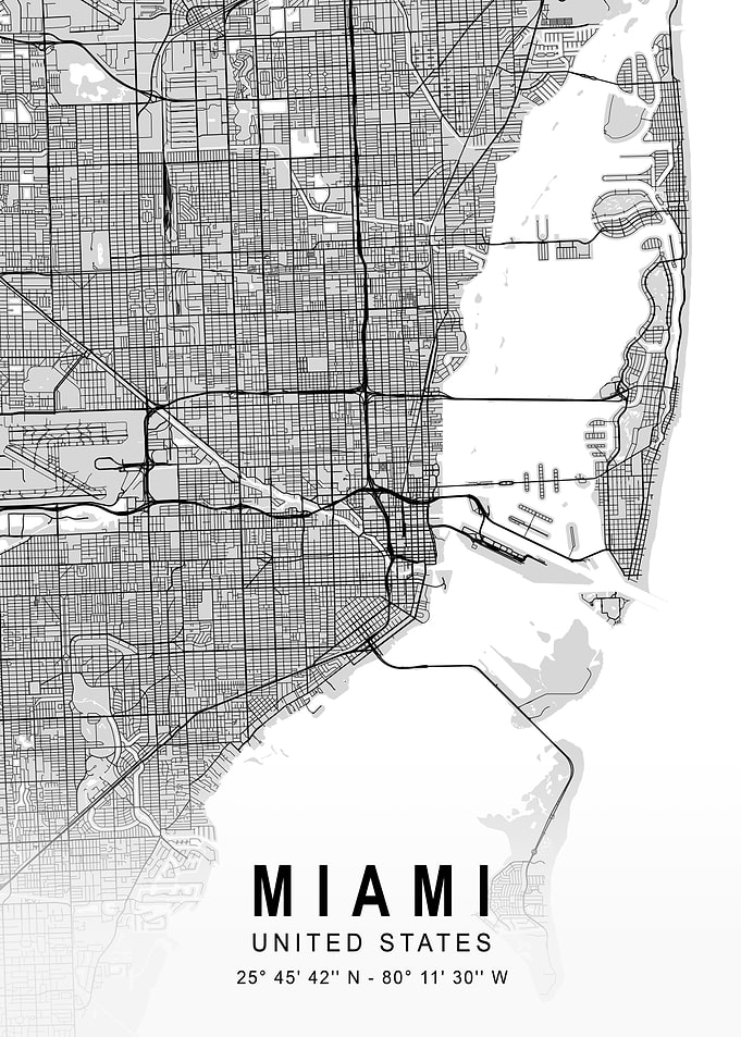 Miami Light Map