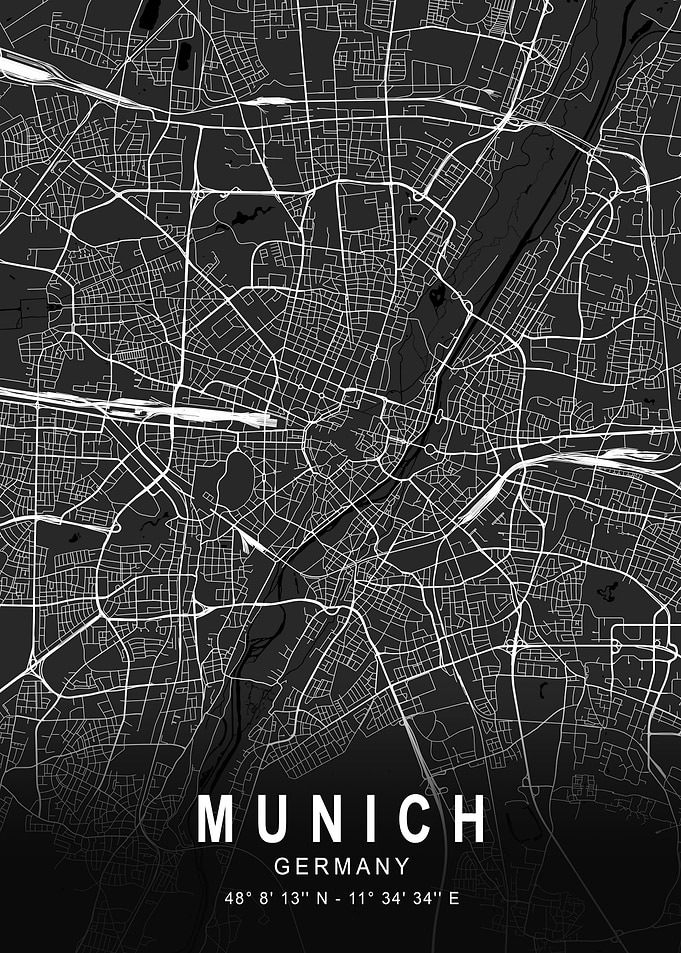 Munich Dark Map