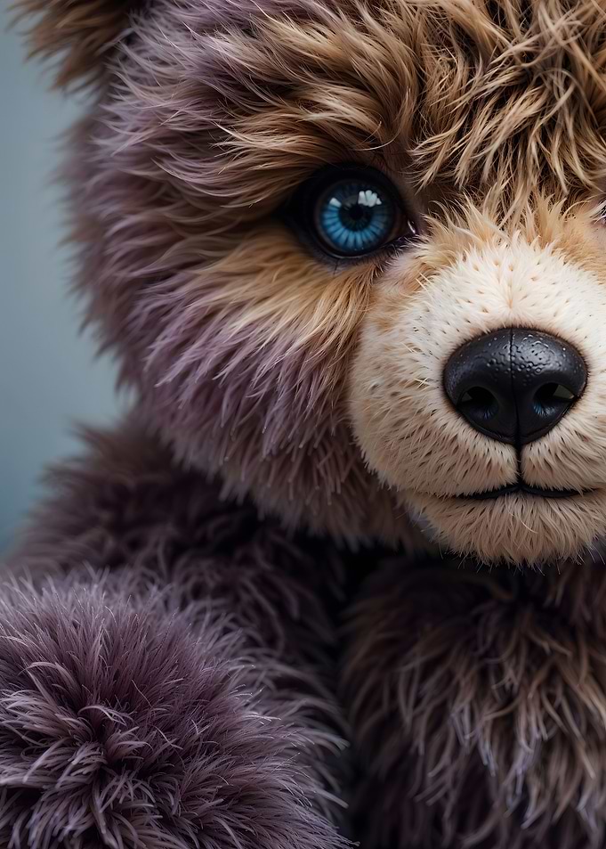 Cute Purple Bear